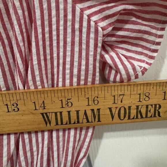 Women’s Farrow Seersucker Stripe Maxi Dress‎ Color block Striped Size Medium M - Picture 5 of 7